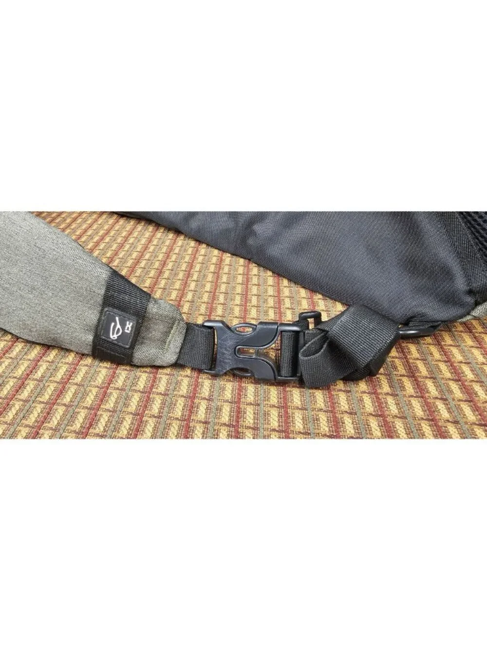 DC Sling Backpack Olive Black Adjustable Strap Multiple Compartments Durable Lig